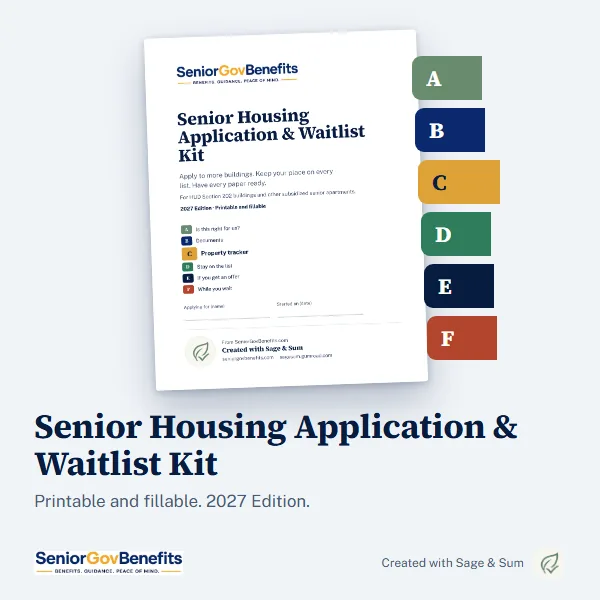 The Senior Housing Application and Waitlist Kit